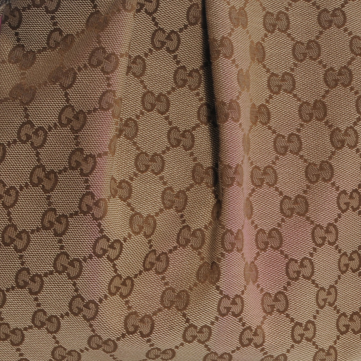 Monogram Margaux Calfskin Medium Sukey Tote Beige Ebony Vintage Rose