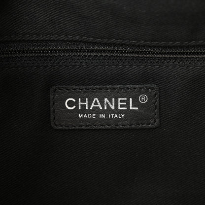 Chanel PVC Tweed Patchwork Jumbo Single Flap Black 6 of 14