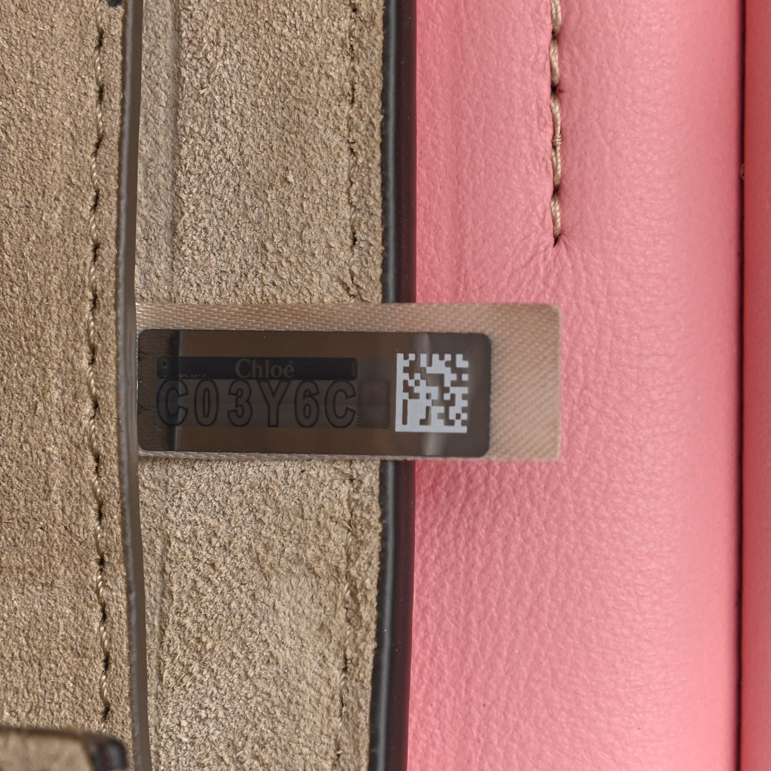 Chloe Suede Calfskin Mini Faye Bracelet Bag Washed Pink 7 of 13
