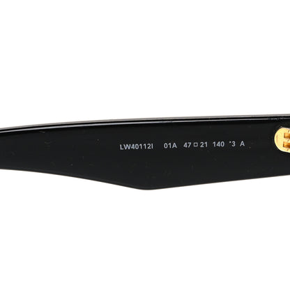 Loewe Acetate Curvy Round Sunglasses LW40112I Black 6 of 7