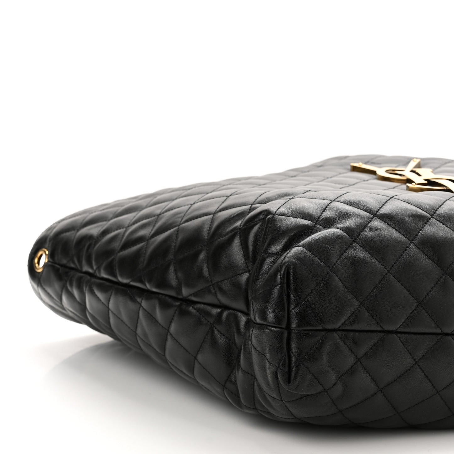 Lambskin Quilted Maxi Icare Shopping Tote Black