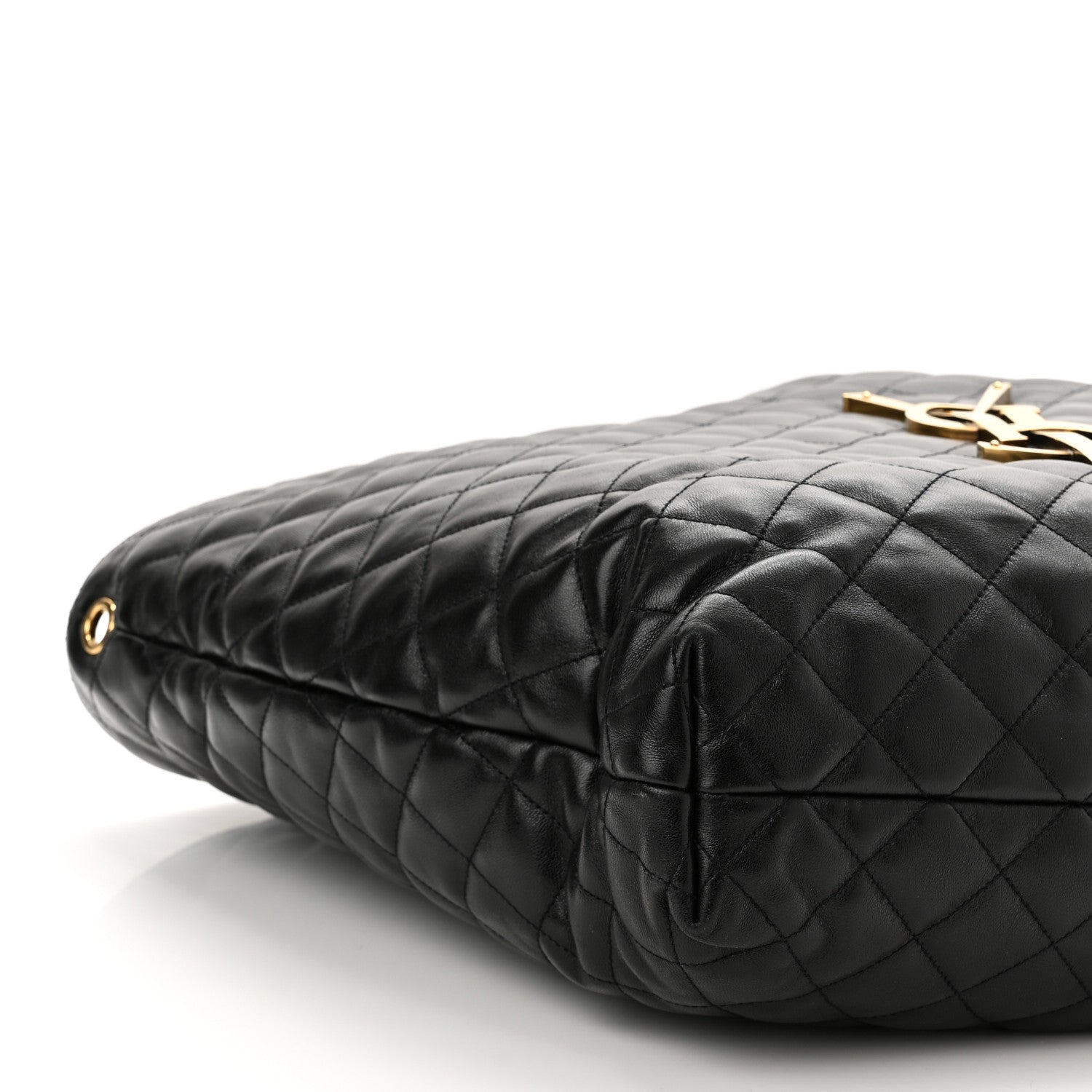 Saint Laurent Lambskin Quilted Maxi Icare Shopping Tote Black 10 of 12