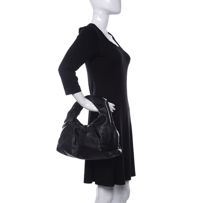 Bottega Veneta Smooth Butter Calfskin The Shoulder Pouch Black 2 of 10