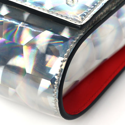 Christian Louboutin Metallic Calfskin Spikes Paloma Clutch Silver 9 of 9