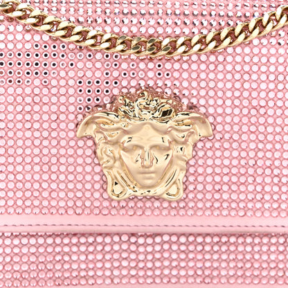 Versace Vitello Crystal Palazzo Evening Bag Pink 7 of 10