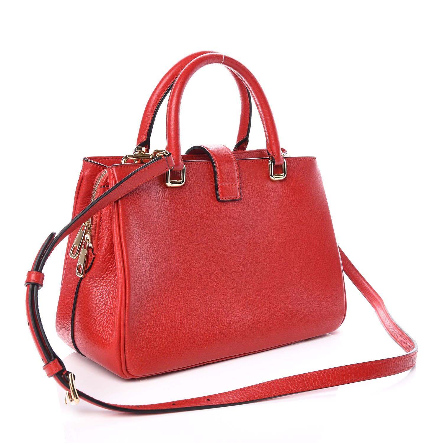 Dolce & Gabbana Pebbled Calfskin Small Tote Red 3 of 9