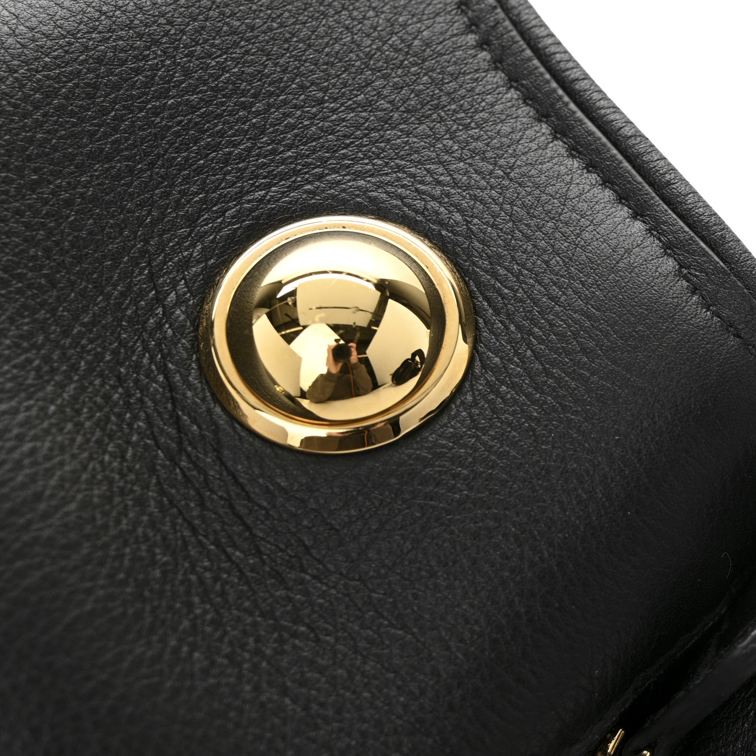 Gucci Roxy Calfskin Studded Medium Blondie Shoulder Flap Bag Black 11 of 11