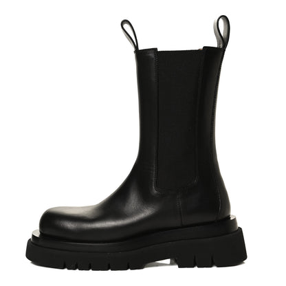 Bottega Veneta Calfskin The Lug Chelsea 55mm Boots 37 Black 1 of 14
