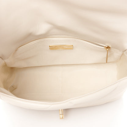 Chanel Lambskin Quilted Medium Chanel 19 Flap Light Beige 5 of 10