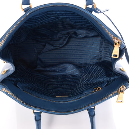 Prada Saffiano Large Galleria Double Zip Tote Cobalto 5 of 12