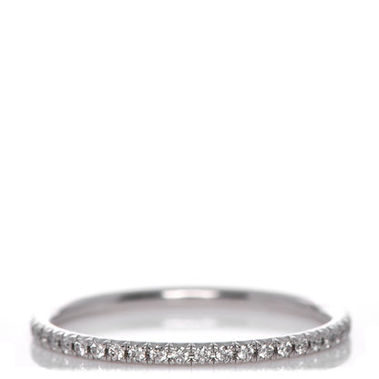 Tiffany 18K White Gold Diamond Metro Ring 8 1 of 4