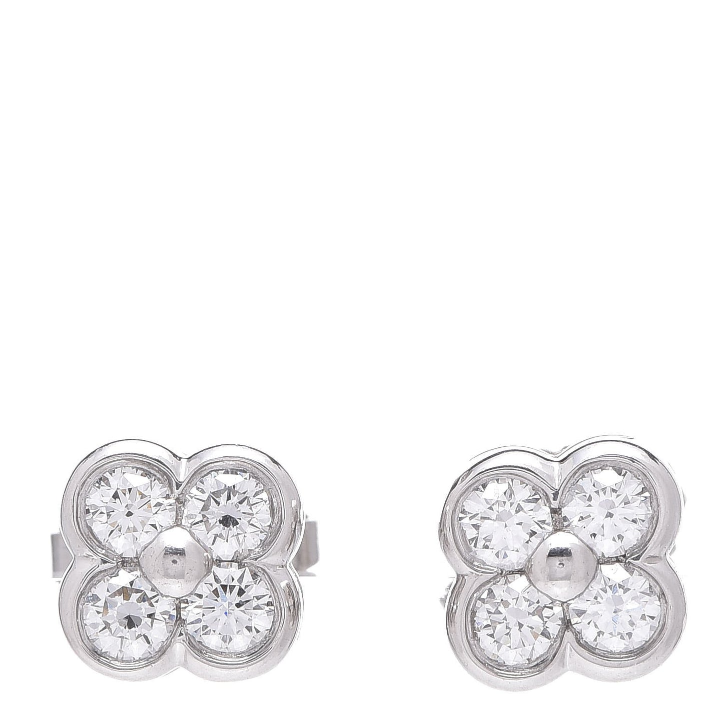 Platinum Diamond Lace Earrings