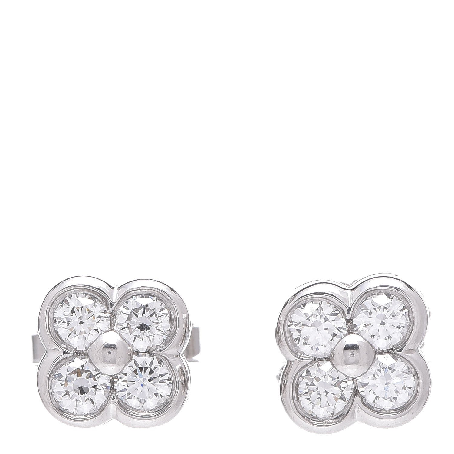 Tiffany Platinum Diamond Lace Earrings 3 of 6