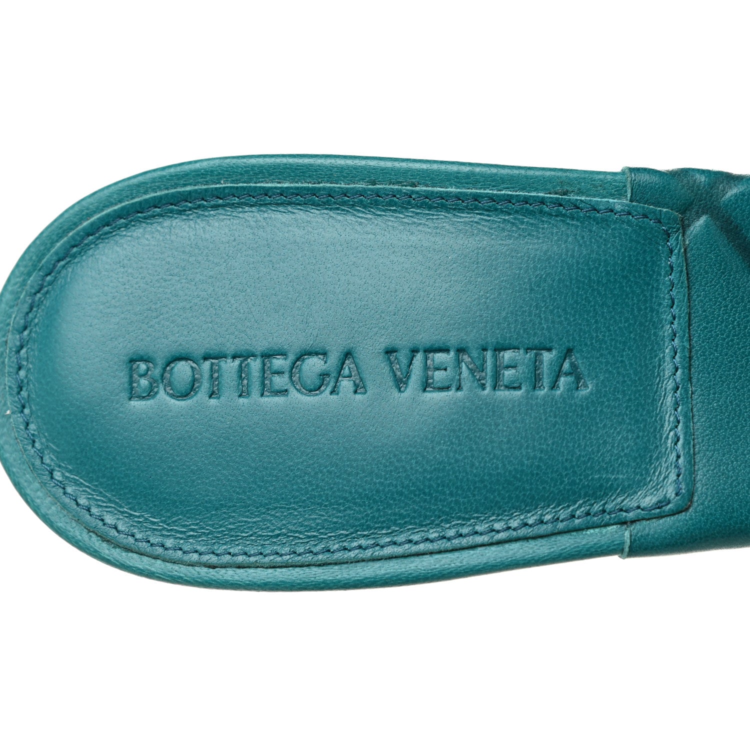 Bottega Veneta Nappa Quilted Rubber Lido Mule Sandals 38.5 Duck Green 8 of 11