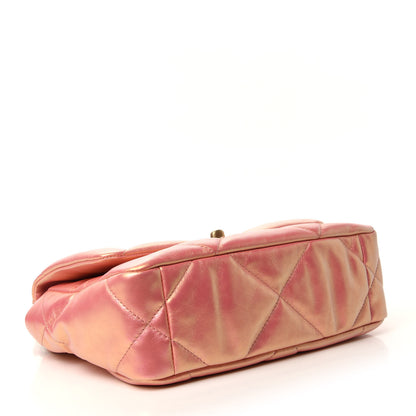 Chanel Iridescent Calfskin Quilted Medium 19 Flap Pink 4 of 10