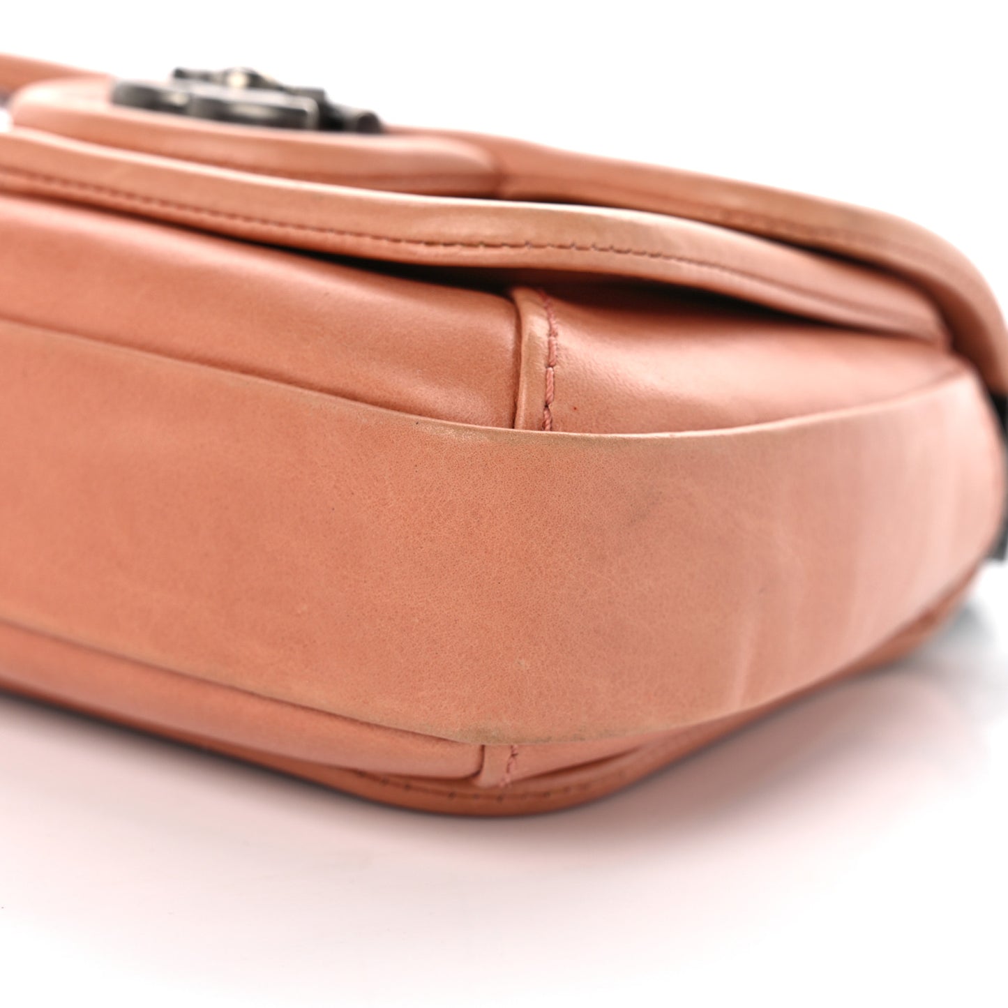 Calfskin Quilted Small Prestige Top Handle Flap Pink