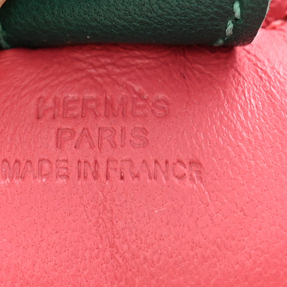 Hermes Milo Lambskin Grigri Rodeo Horse Bag Charm PM Rose Azalee Malachite Lime 3 of 5