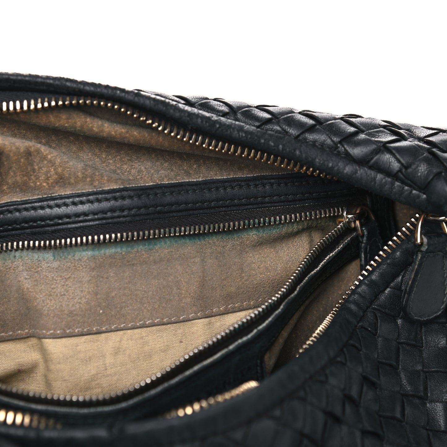 Nappa Intrecciato Medium Veneta Hobo Black