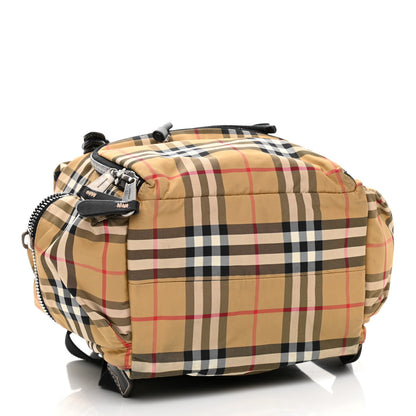 Burberry Nylon Vintage Check Medium Rucksack Backpack Antique Yellow 4 of 15