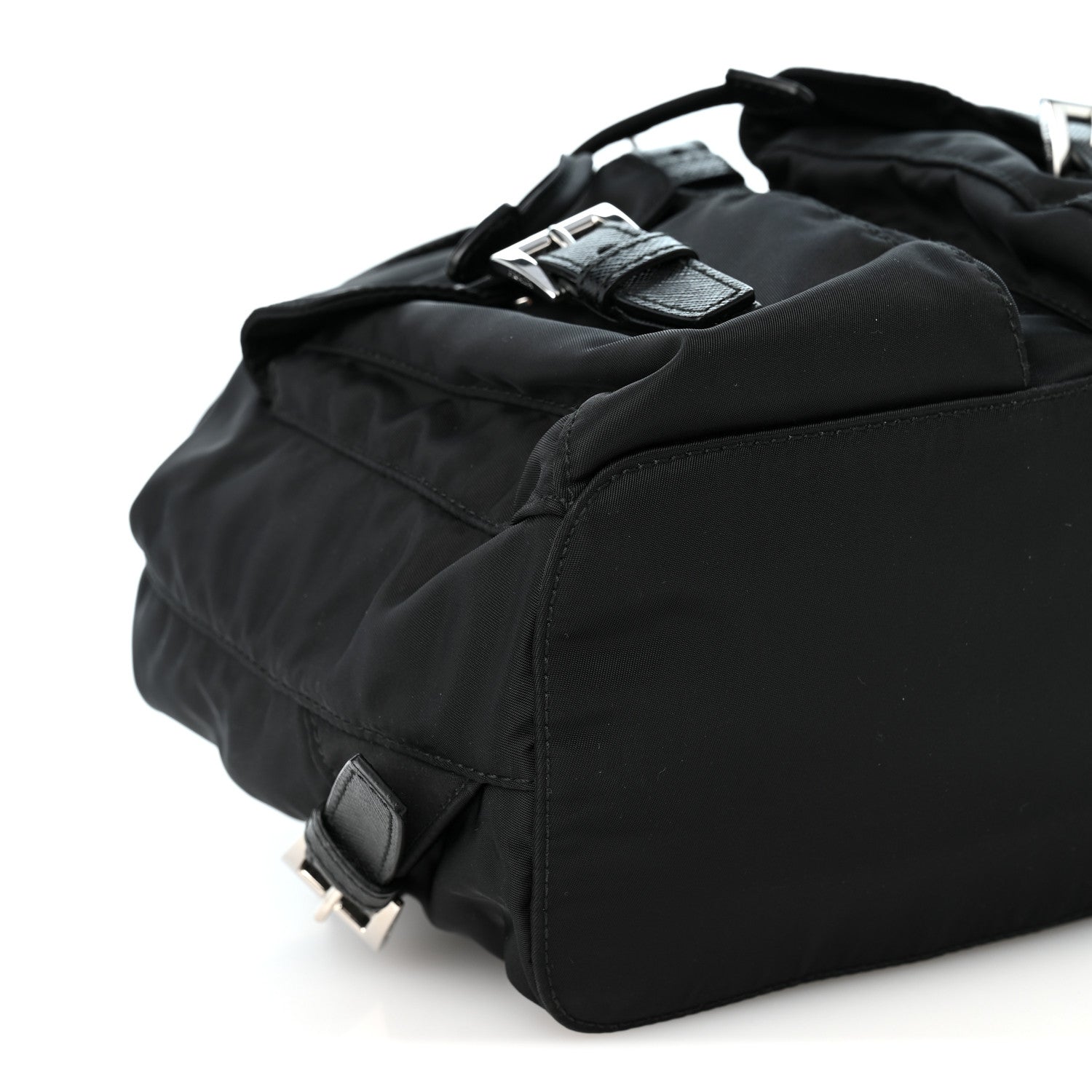 Prada Re-Nylon Vela Saffiano Small Backpack Black 8 of 9