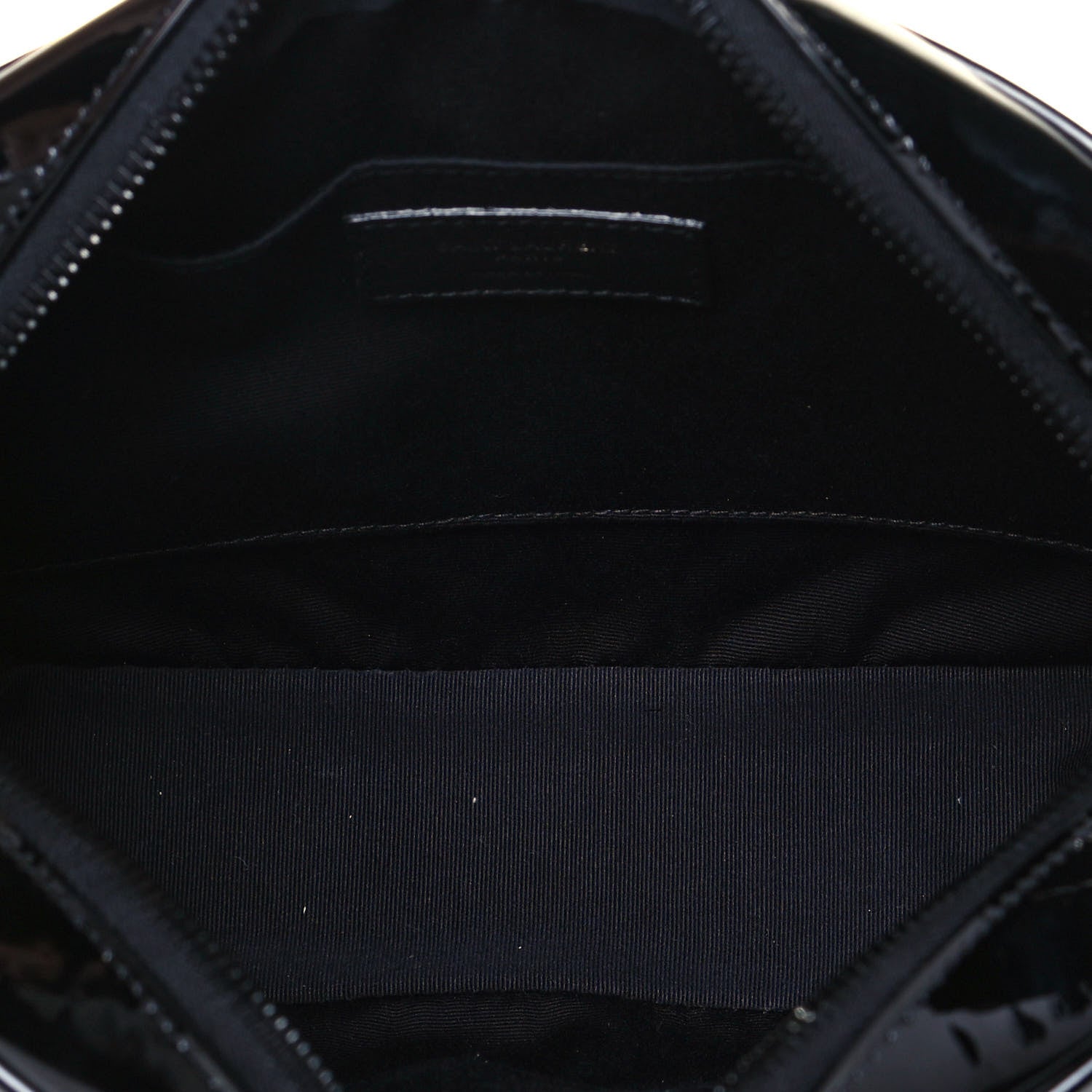 Saint Laurent Patent Calfskin Matelasse Monogram Lou Camera Bag Black 7 of 9