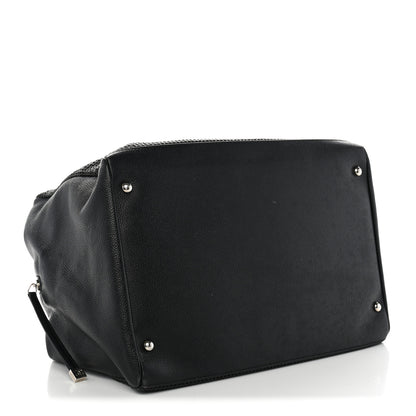 Chanel Leather Perforated Bowler Black 4 of 10