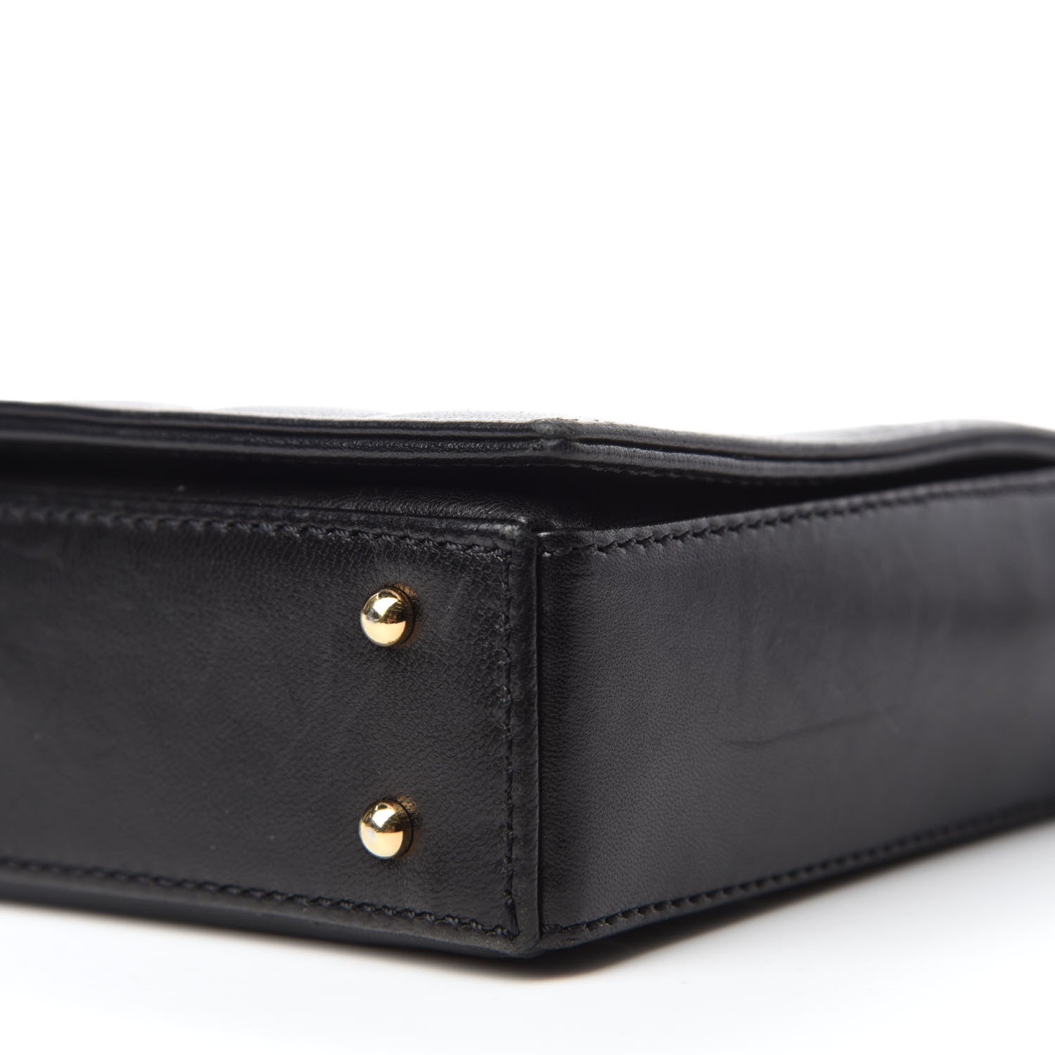 Chanel Lambskin Quilted CC Chocolate Bar Flap Black 7 of 12