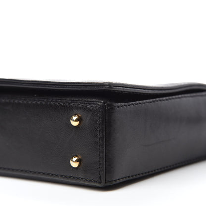 Chanel Lambskin Quilted CC Chocolate Bar Flap Black 7 of 12