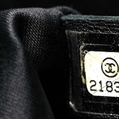 Chanel Lambskin Quilted CC Crossing Shopping Tote Black 7 of 15