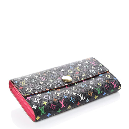 Louis Vuitton Monogram Multicolor Sarah Wallet Black Grenade 4 of 13