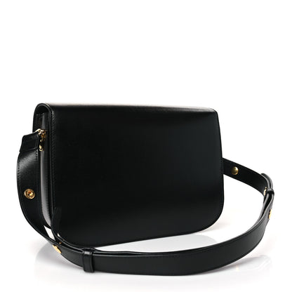 Gucci Textured Calfskin Horsebit 1955 Shoulder Bag Black 3 of 9