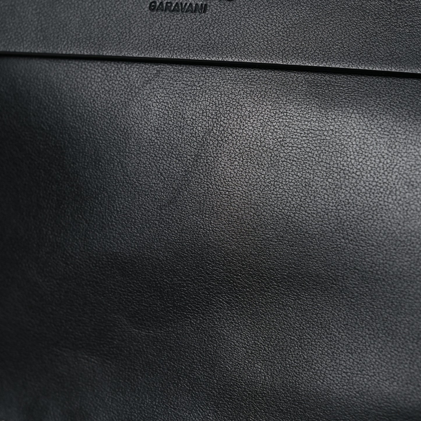 Grained Calfskin Rockstud Backpack Black