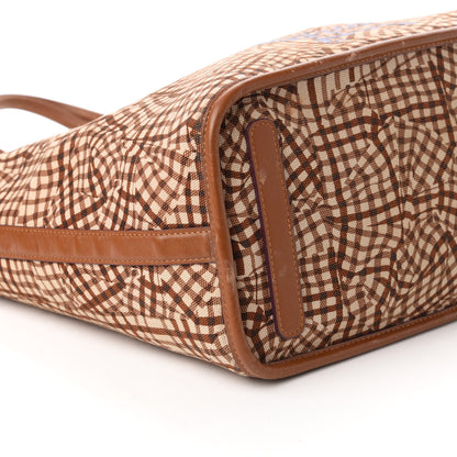 MCM Visetos Medium Liz Reversible Shopper Tote Cognac 13 of 15