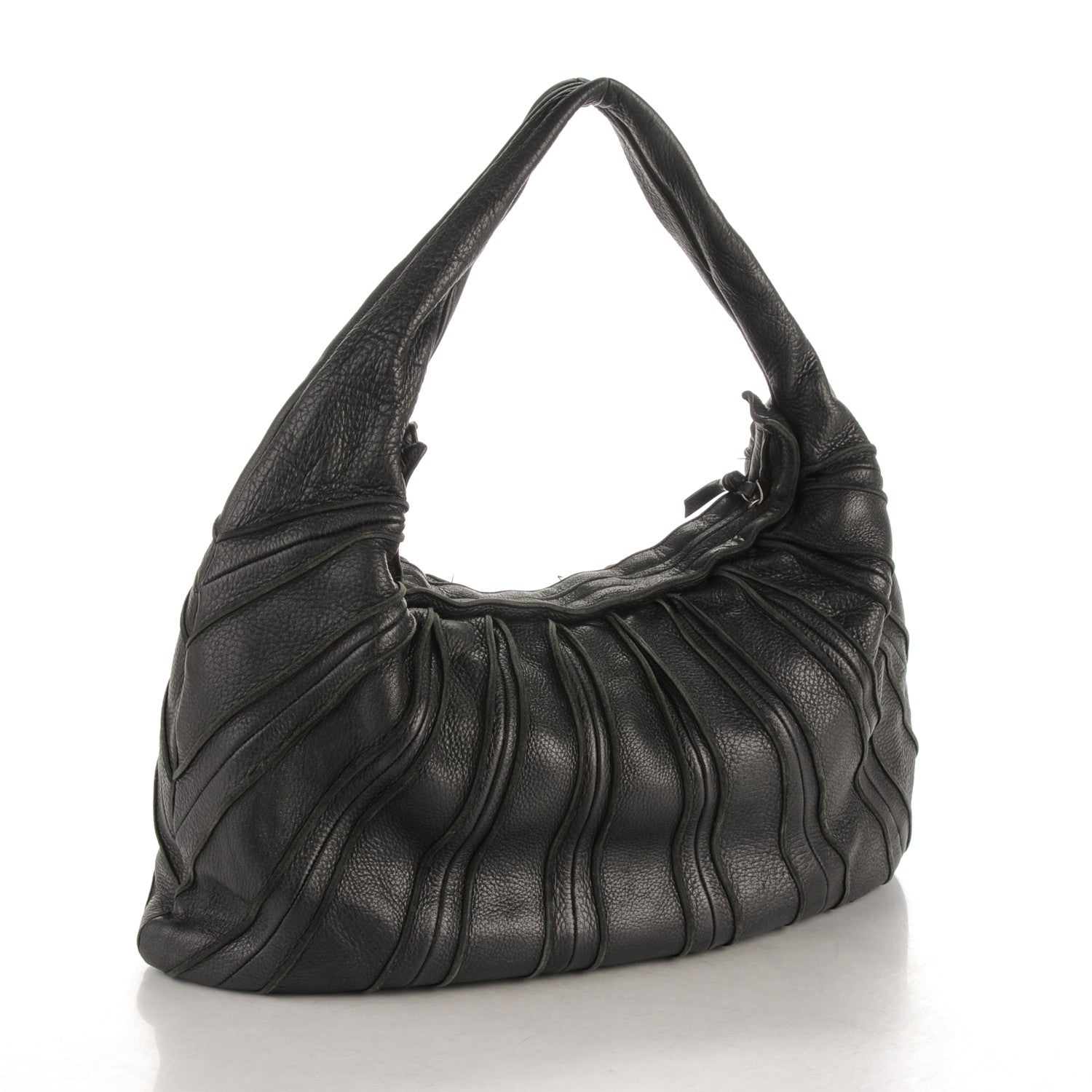 Bottega Veneta Cervo Patchwork Hobo Nero Black 3 of 7