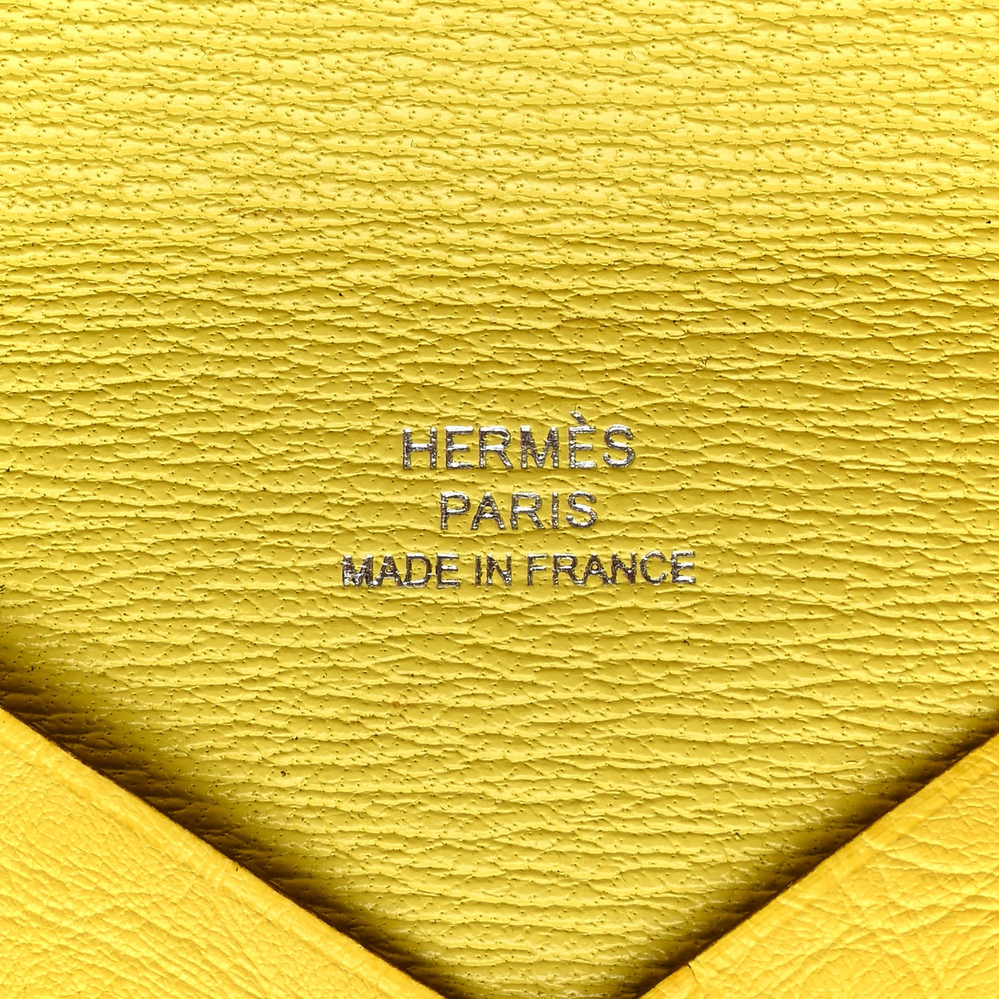 Ostrich Calvi Card Case Jaune Citron