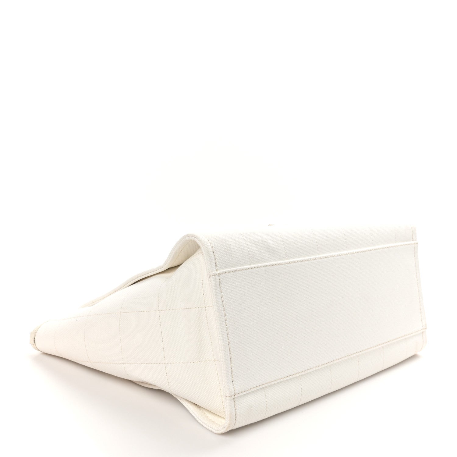 Chanel Cotton Medium Deauville Tote White 5 of 11