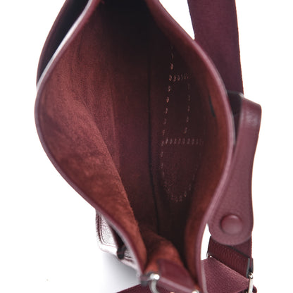 Hermes Taurillon Clemence Evelyne III PM Bordeaux 5 of 8