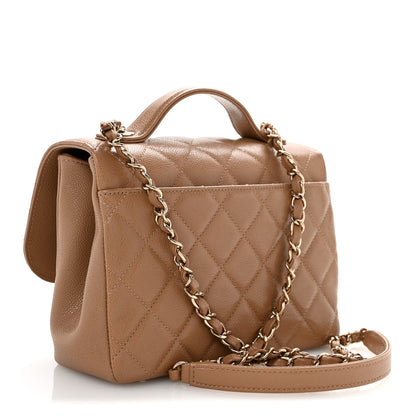 Chanel Caviar Quilted Medium Business Affinity Flap Beige 3 of 13