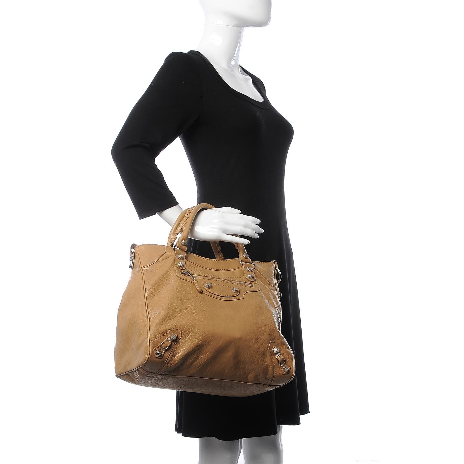 Balenciaga Agneau Giant 12 Silver Hardware Velo Beige Nougatine 3 of 8