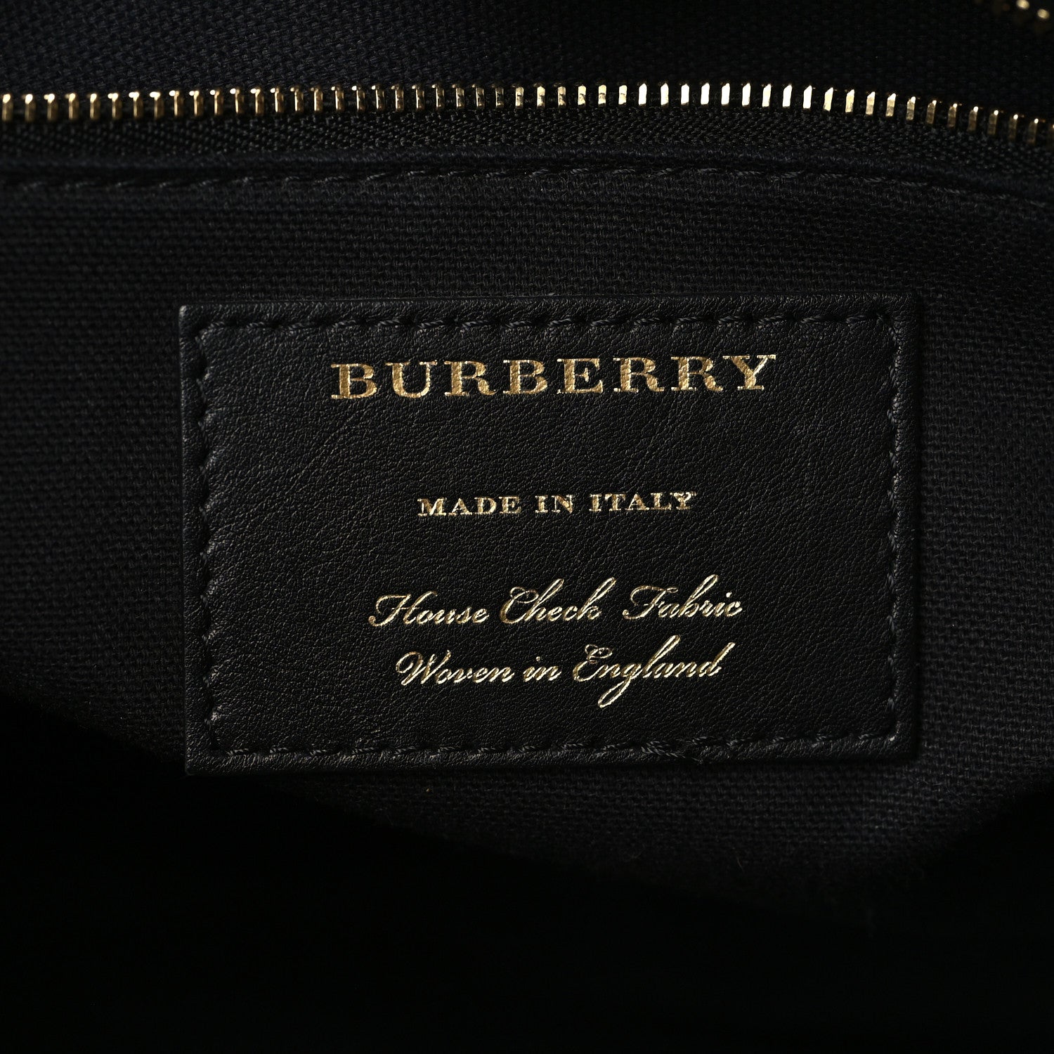 Burberry Grainy Calfskin House Check Large Banner Tote Tan 6 of 11