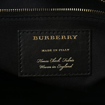 Burberry Grainy Calfskin House Check Large Banner Tote Tan 6 of 11