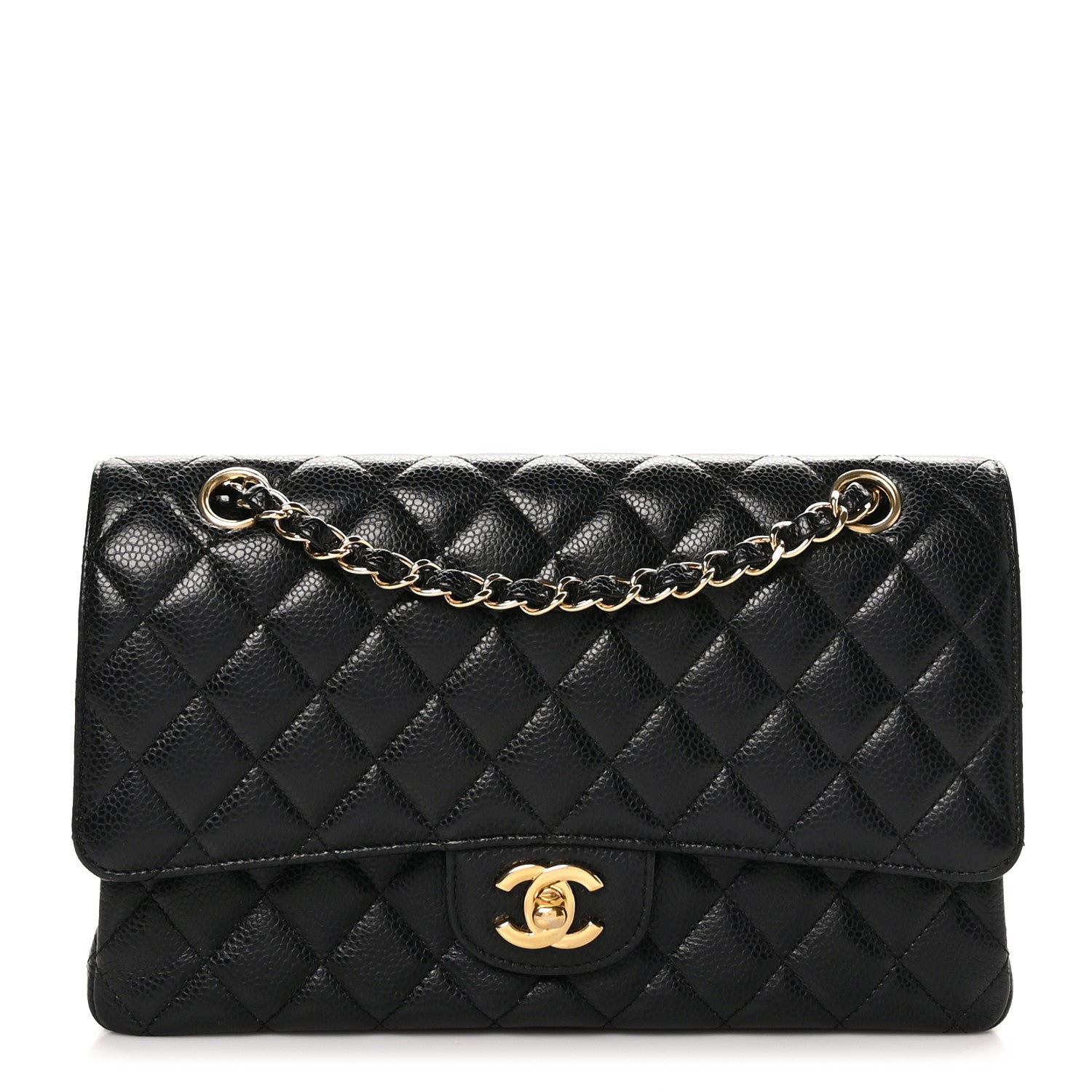 Chanel Caviar Quilted Medium Double Flap Black 1 of 10