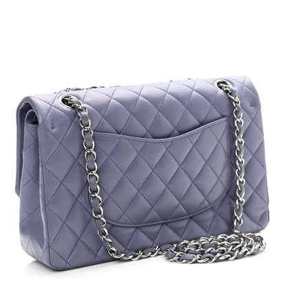 Chanel Lambskin Quilted Medium Double Flap Light Purple 3 of 16