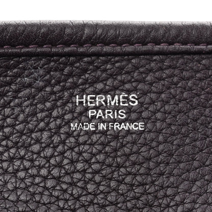 Hermes Taurillon Clemence Evelyne III GM Raisin 6 of 14