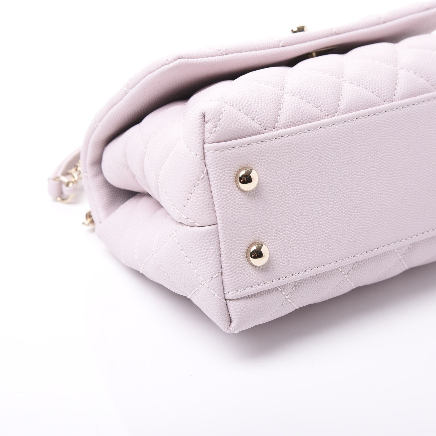 Chanel Caviar Quilted Mini Coco Handle Flap Lilas Lilac 7 of 9