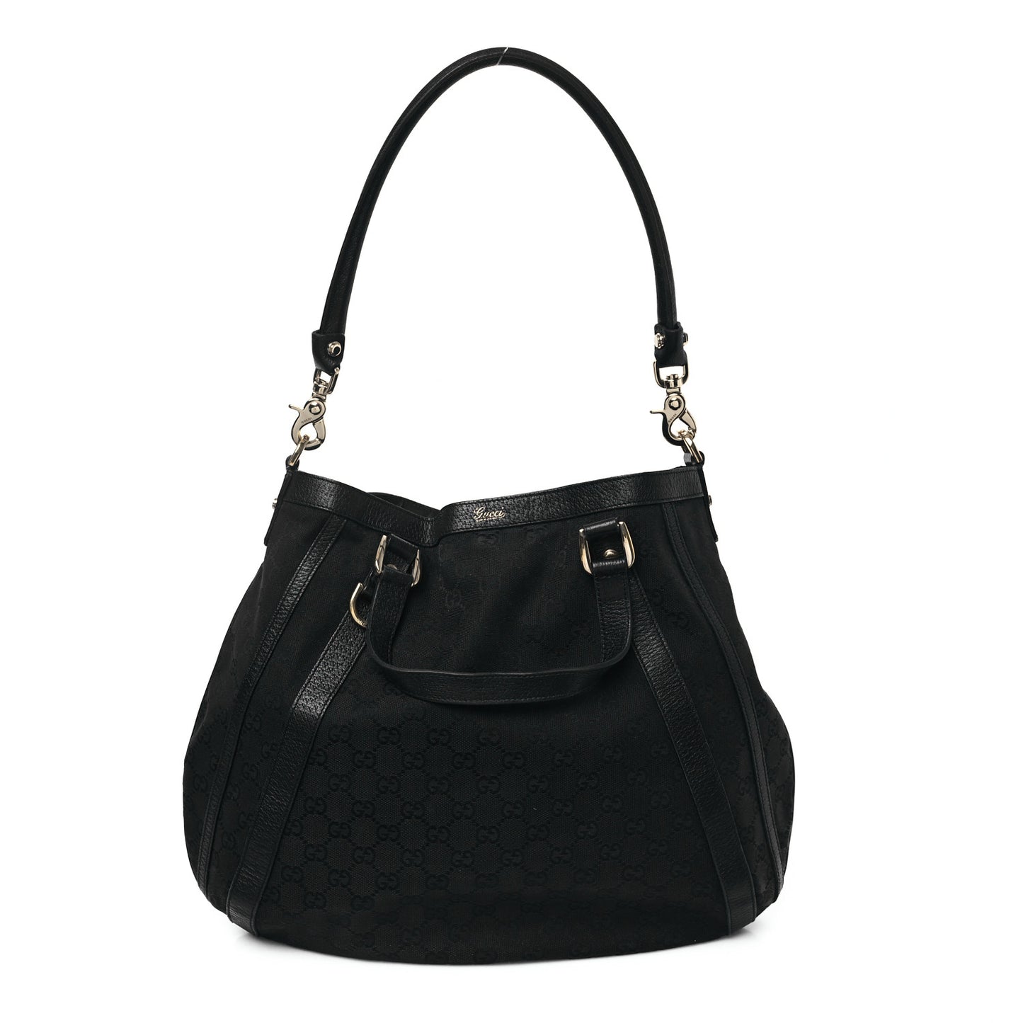 Monogram Medium Abbey Convertible Tote Black