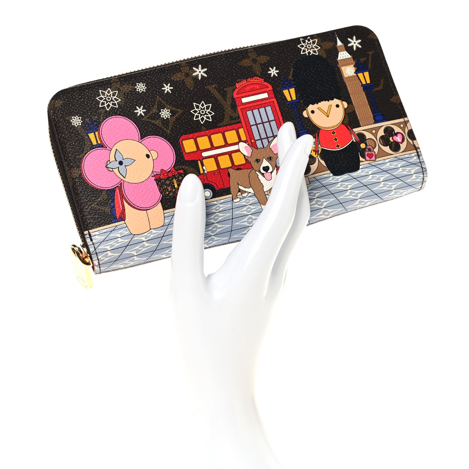 Louis Vuitton Monogram 2021 Christmas Animation London Zippy