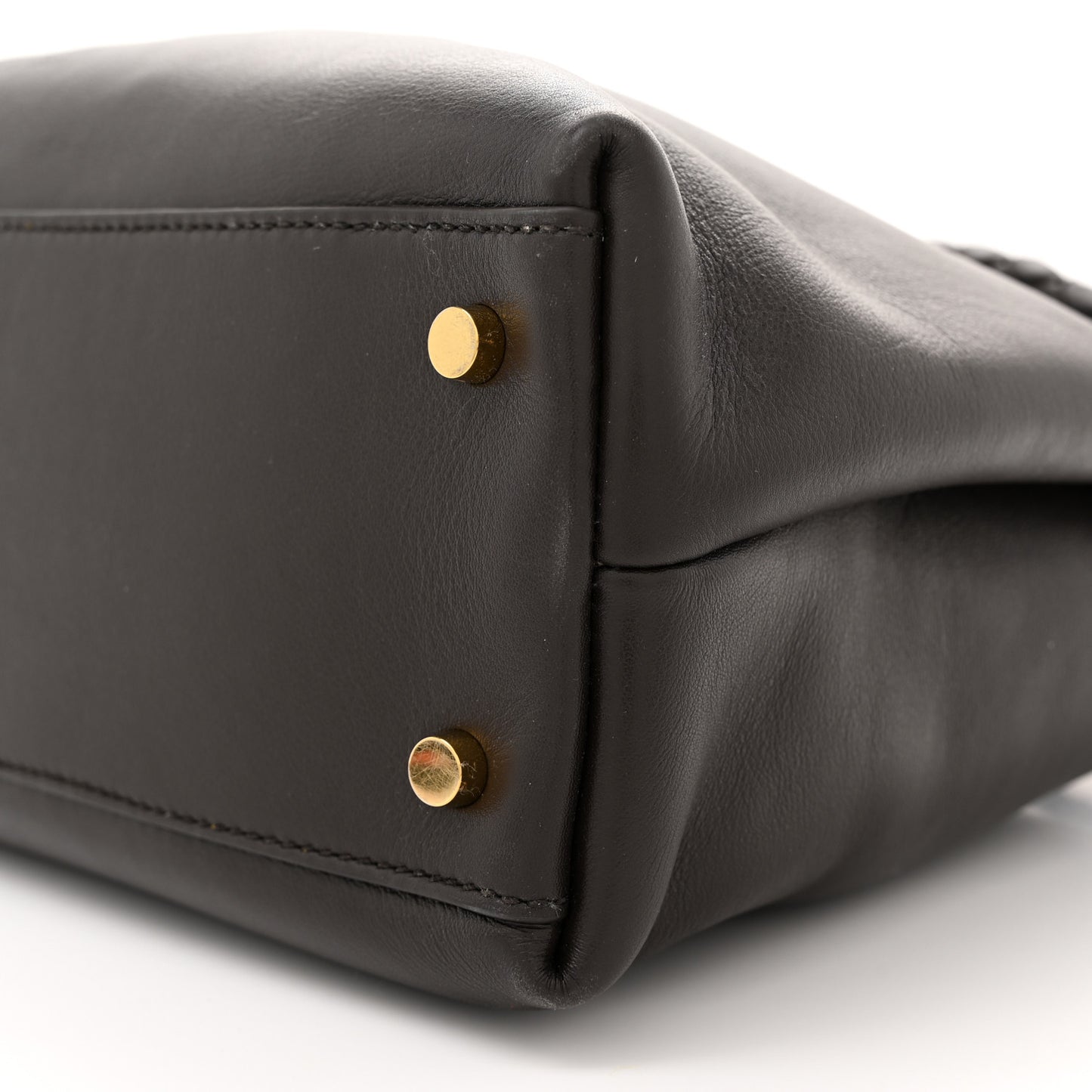 Silky Calfskin Medium Andiamo Shoulder Bag Black
