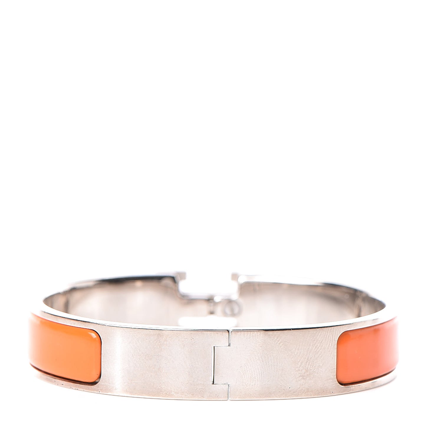 Enamel Narrow Clic Clac H Bracelet PM Orange