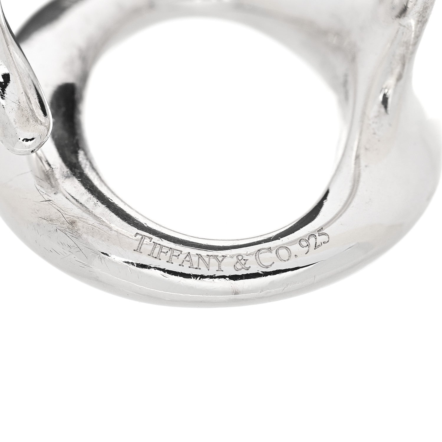 Tiffany Sterling Silver Elsa Peretti Sevillana Ring 58 8.25 5 of 6